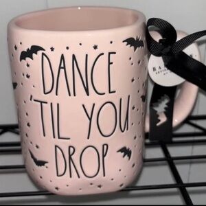 Rae Dunn Pink 'Dance Til You Drop' Mug